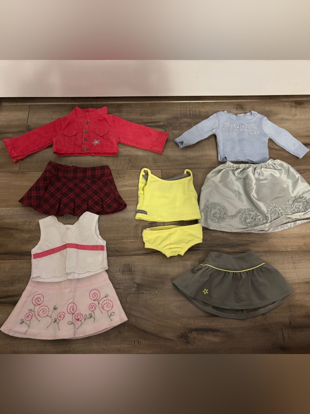 American Girl Doll skirt and top sets